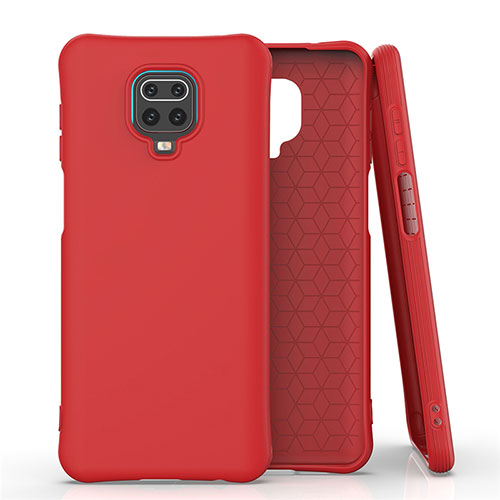 Ultra-thin Silicone Gel Soft Case 360 Degrees Cover C01 for Xiaomi Poco M2 Pro Red