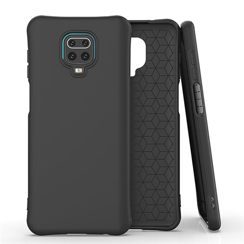 Ultra-thin Silicone Gel Soft Case 360 Degrees Cover C01 for Xiaomi Redmi Note 9 Pro Max Black