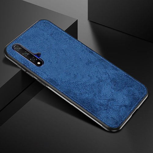 Ultra-thin Silicone Gel Soft Case 360 Degrees Cover C02 for Huawei Honor 20 Blue