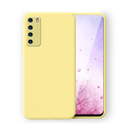 Ultra-thin Silicone Gel Soft Case 360 Degrees Cover C02 for Huawei Honor Play4 5G Yellow