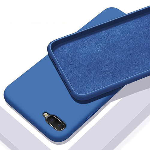 Ultra-thin Silicone Gel Soft Case 360 Degrees Cover C02 for Oppo R17 Neo Blue