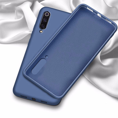 Ultra-thin Silicone Gel Soft Case 360 Degrees Cover C02 for Samsung Galaxy A70 Blue