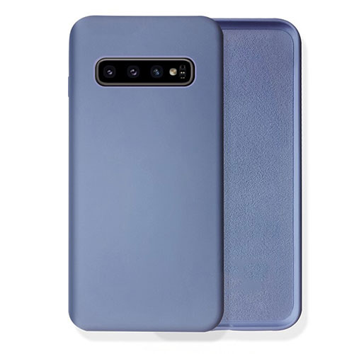 Ultra-thin Silicone Gel Soft Case 360 Degrees Cover C02 for Samsung Galaxy S10 5G Purple