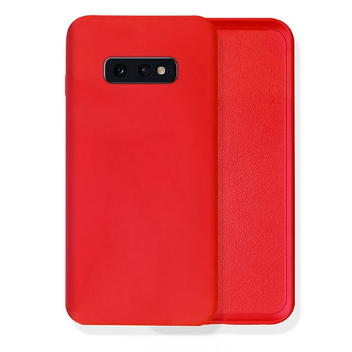 Ultra-thin Silicone Gel Soft Case 360 Degrees Cover C02 for Samsung Galaxy S10 5G Red