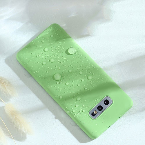 Ultra-thin Silicone Gel Soft Case 360 Degrees Cover C02 for Samsung Galaxy S10e Green