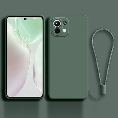 Ultra-thin Silicone Gel Soft Case 360 Degrees Cover C02 for Xiaomi Mi 11 Lite 5G NE Green
