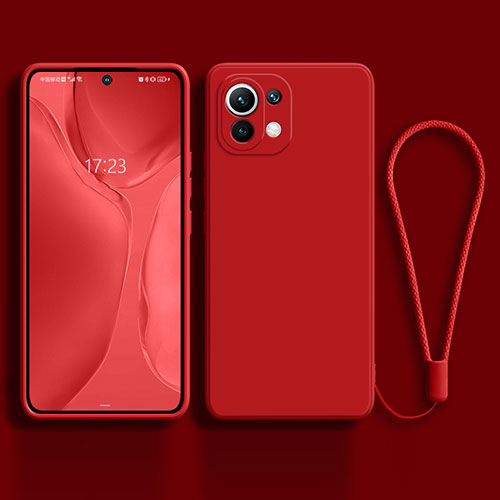 Ultra-thin Silicone Gel Soft Case 360 Degrees Cover C02 for Xiaomi Mi 11 Lite 5G NE Red