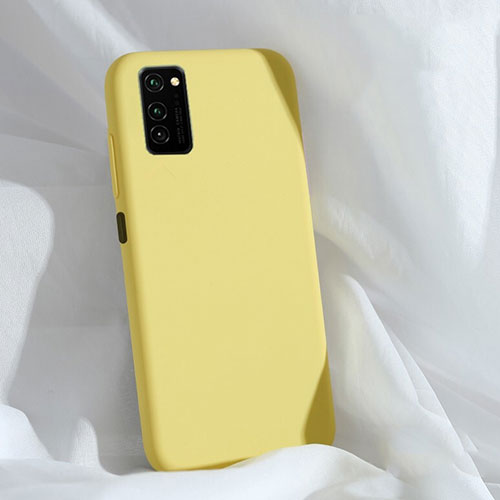 Ultra-thin Silicone Gel Soft Case 360 Degrees Cover C03 for Huawei Honor V30 Pro 5G Yellow