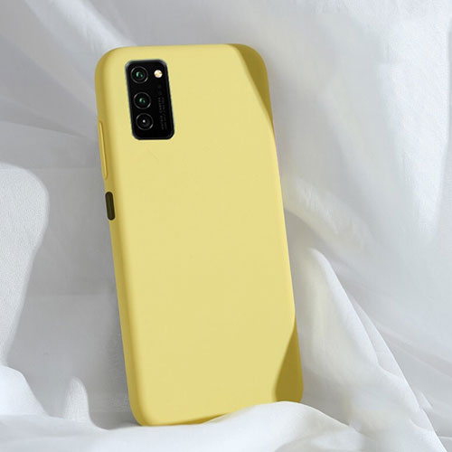 Ultra-thin Silicone Gel Soft Case 360 Degrees Cover C03 for Huawei Honor View 30 Pro 5G Yellow