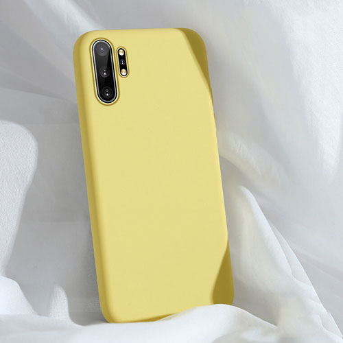 Ultra-thin Silicone Gel Soft Case 360 Degrees Cover C03 for Samsung Galaxy Note 10 Plus 5G Yellow