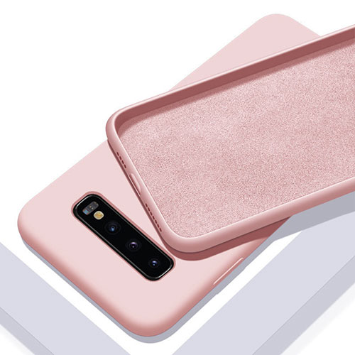 Ultra-thin Silicone Gel Soft Case 360 Degrees Cover C03 for Samsung Galaxy S10 5G Pink