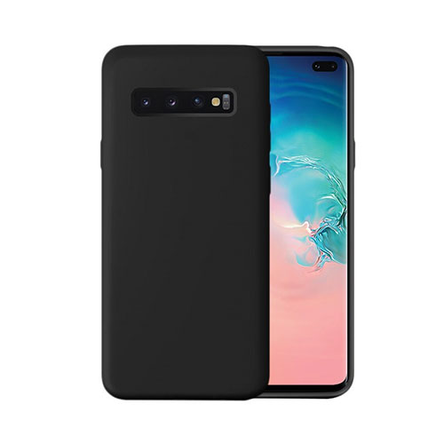 Ultra-thin Silicone Gel Soft Case 360 Degrees Cover C03 for Samsung Galaxy S10 Plus Black