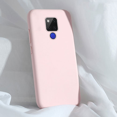 Ultra-thin Silicone Gel Soft Case 360 Degrees Cover C04 for Huawei Mate 20 X 5G Pink