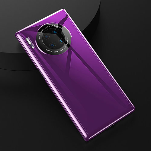 Ultra-thin Silicone Gel Soft Case 360 Degrees Cover C04 for Huawei Mate 30 Purple