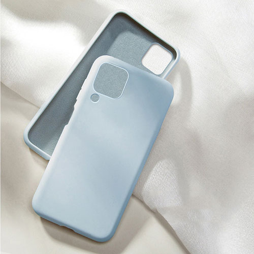 Ultra-thin Silicone Gel Soft Case 360 Degrees Cover C04 for Huawei P40 Lite Sky Blue