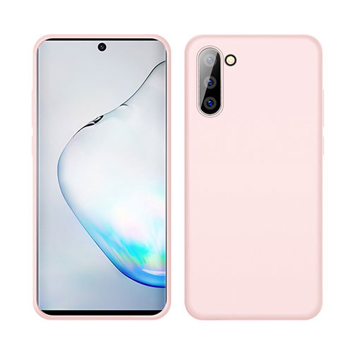 Ultra-thin Silicone Gel Soft Case 360 Degrees Cover C04 for Samsung Galaxy Note 10 5G Pink