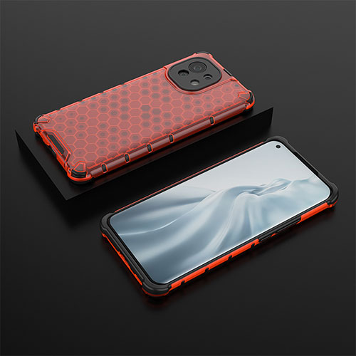 Ultra-thin Silicone Gel Soft Case 360 Degrees Cover C04 for Xiaomi Mi 11 Lite 5G NE Red