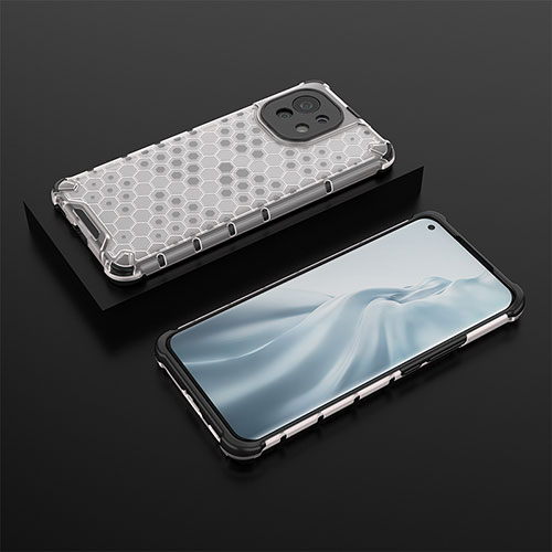 Ultra-thin Silicone Gel Soft Case 360 Degrees Cover C04 for Xiaomi Mi 11 Lite 5G NE White