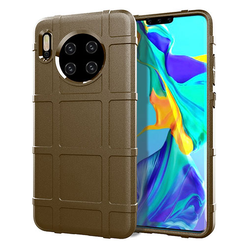 Ultra-thin Silicone Gel Soft Case 360 Degrees Cover C05 for Huawei Mate 30 Pro Brown