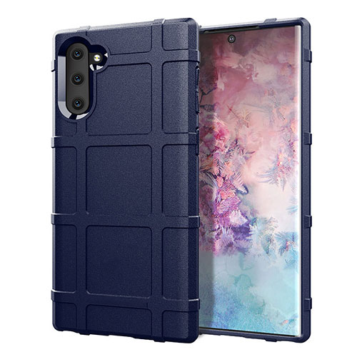 Ultra-thin Silicone Gel Soft Case 360 Degrees Cover C05 for Samsung Galaxy Note 10 Blue