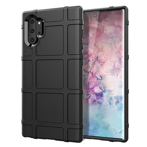 Ultra-thin Silicone Gel Soft Case 360 Degrees Cover C06 for Samsung Galaxy Note 10 Plus Black