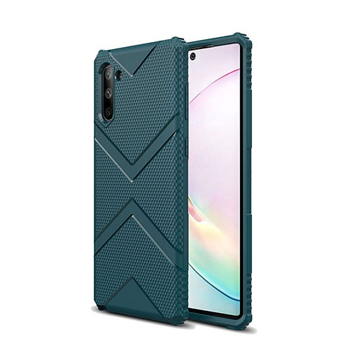 Ultra-thin Silicone Gel Soft Case 360 Degrees Cover C09 for Samsung Galaxy Note 10 Green