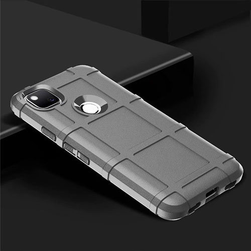 Ultra-thin Silicone Gel Soft Case 360 Degrees Cover for Google Pixel 4a Gray