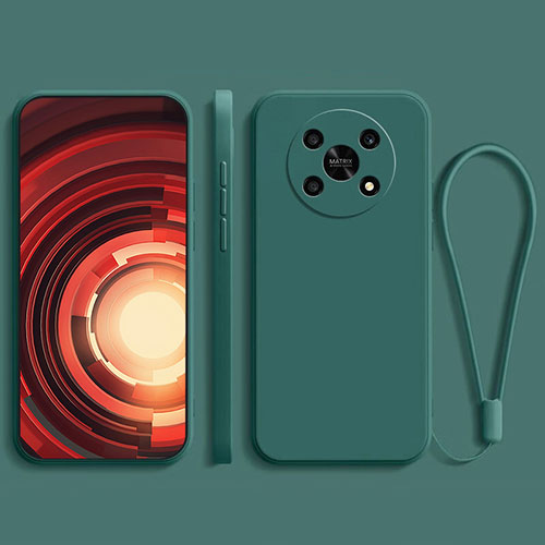 Ultra-thin Silicone Gel Soft Case 360 Degrees Cover for Huawei Honor Magic4 Lite 5G Midnight Green