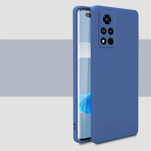 Ultra-thin Silicone Gel Soft Case 360 Degrees Cover for Huawei Honor V40 5G Blue