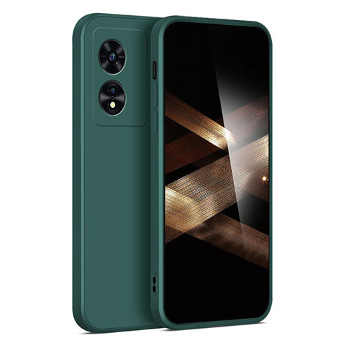 Ultra-thin Silicone Gel Soft Case 360 Degrees Cover for Huawei Honor X5 Plus Midnight Green