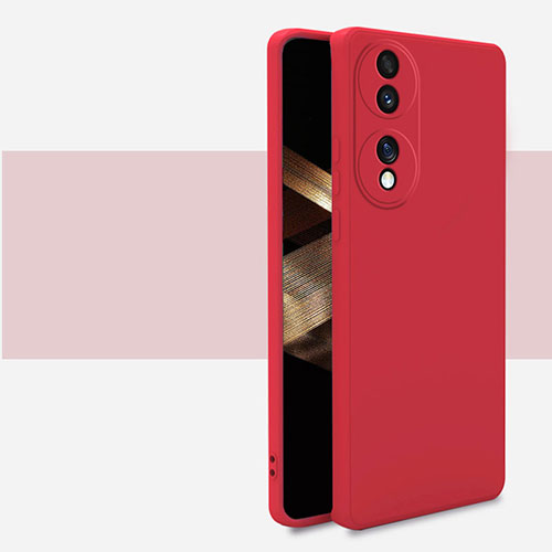 Ultra-thin Silicone Gel Soft Case 360 Degrees Cover for Huawei Honor X7b Red