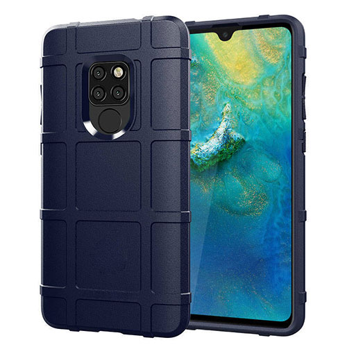 Ultra-thin Silicone Gel Soft Case 360 Degrees Cover for Huawei Mate 20 Blue