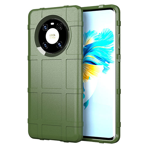 Ultra-thin Silicone Gel Soft Case 360 Degrees Cover for Huawei Mate 40 Army green