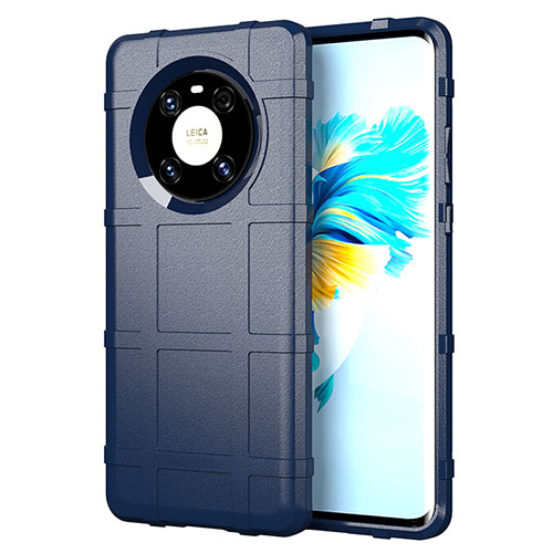 Ultra-thin Silicone Gel Soft Case 360 Degrees Cover for Huawei Mate 40E 5G Blue