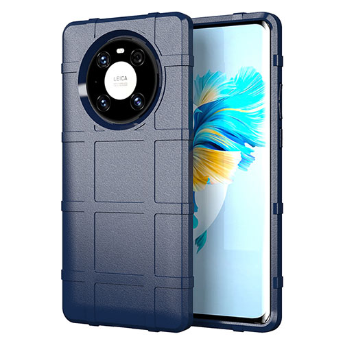 Ultra-thin Silicone Gel Soft Case 360 Degrees Cover for Huawei Mate 40E Pro 4G Blue