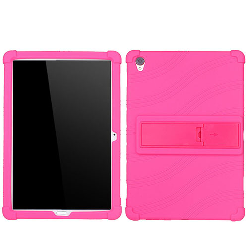 Ultra-thin Silicone Gel Soft Case 360 Degrees Cover for Huawei MediaPad M6 10.8 Hot Pink