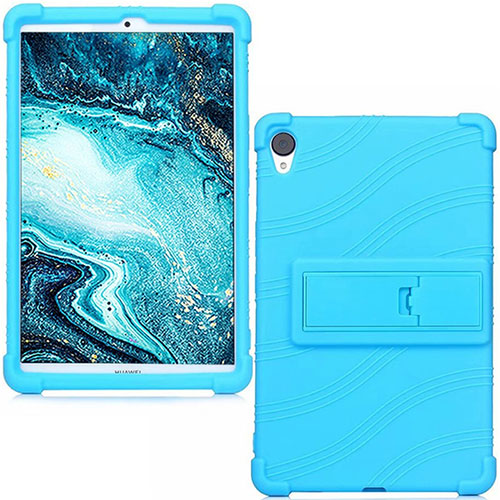 Ultra-thin Silicone Gel Soft Case 360 Degrees Cover for Huawei MediaPad M6 8.4 Sky Blue