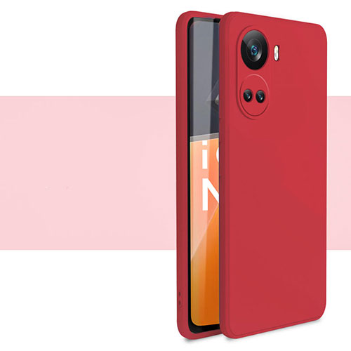 Ultra-thin Silicone Gel Soft Case 360 Degrees Cover for Huawei Nova 10 SE Red