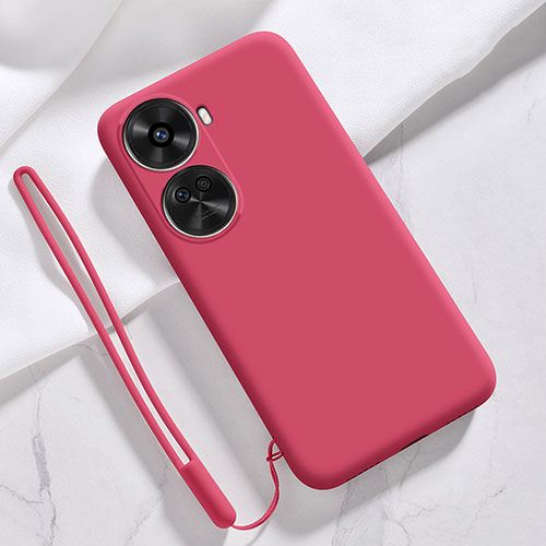 Ultra-thin Silicone Gel Soft Case 360 Degrees Cover for Huawei Nova 11 SE Red