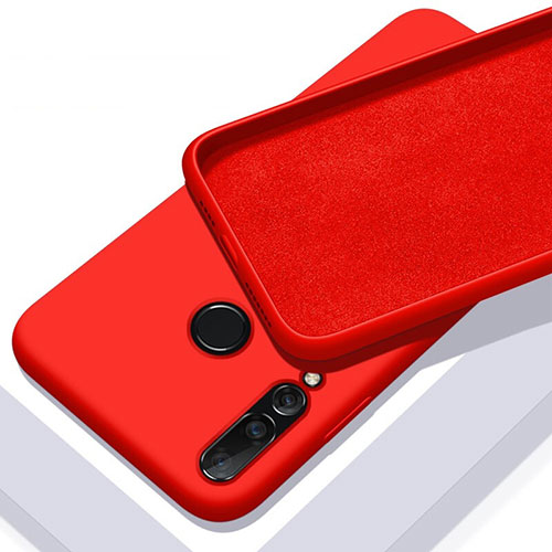 Ultra-thin Silicone Gel Soft Case 360 Degrees Cover for Huawei P20 Lite (2019) Red