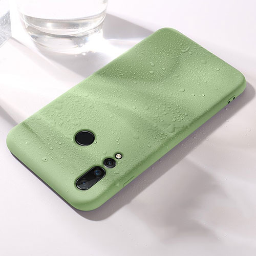 Ultra-thin Silicone Gel Soft Case 360 Degrees Cover for Huawei P30 Lite New Edition Green