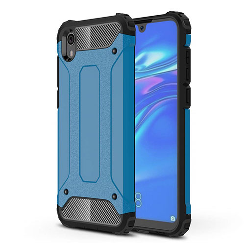 Ultra-thin Silicone Gel Soft Case 360 Degrees Cover for Huawei Y5 (2019) Blue