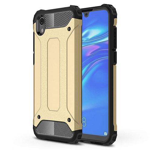 Ultra-thin Silicone Gel Soft Case 360 Degrees Cover for Huawei Y5 (2019) Gold