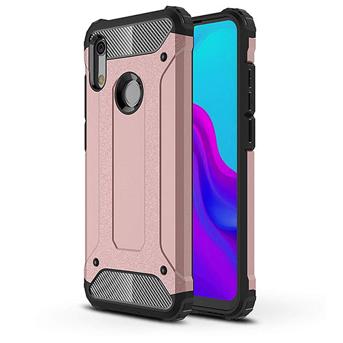 Ultra-thin Silicone Gel Soft Case 360 Degrees Cover for Huawei Y6 Pro (2019) Rose Gold