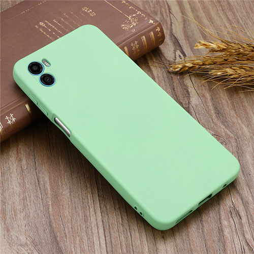 Ultra-thin Silicone Gel Soft Case 360 Degrees Cover for Motorola Moto E32 India Green