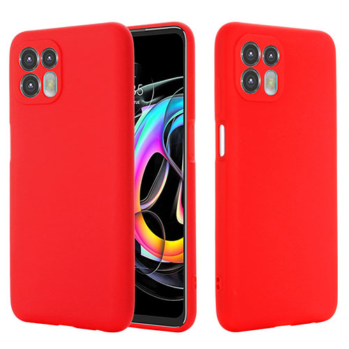 Ultra-thin Silicone Gel Soft Case 360 Degrees Cover for Motorola Moto Edge 20 Lite 5G Red