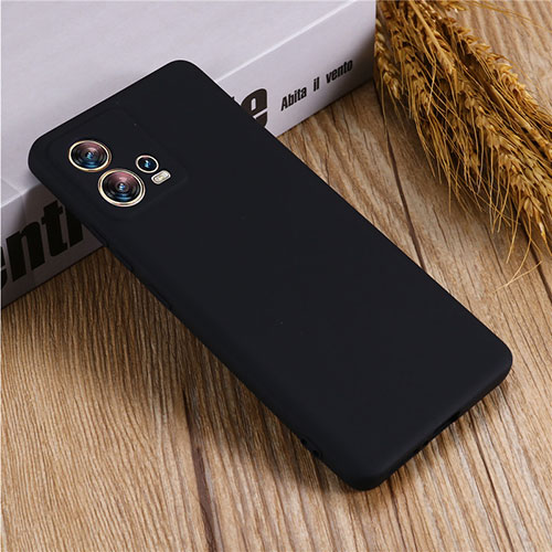 Ultra-thin Silicone Gel Soft Case 360 Degrees Cover for Motorola Moto Edge 30 Fusion 5G Black