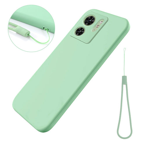 Ultra-thin Silicone Gel Soft Case 360 Degrees Cover for Motorola Moto Edge 40 5G Green