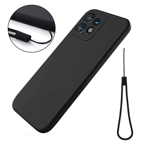 Ultra-thin Silicone Gel Soft Case 360 Degrees Cover for Motorola Moto Edge 40 Pro 5G Black