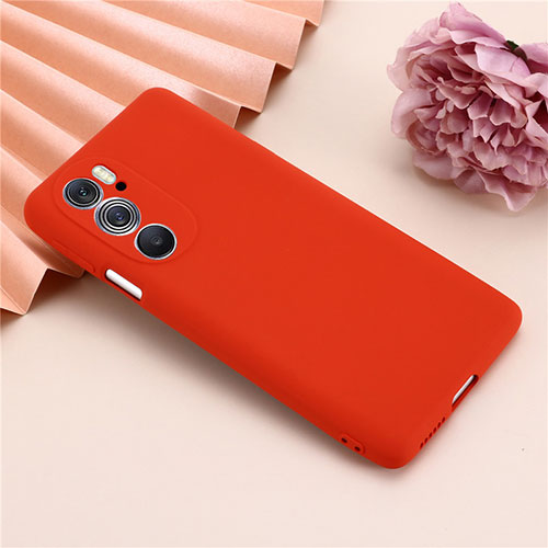 Ultra-thin Silicone Gel Soft Case 360 Degrees Cover for Motorola Moto Edge X30 5G Red